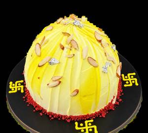Ganesh Chaturthi Special Pineapple Modak Cake (500 Grams)