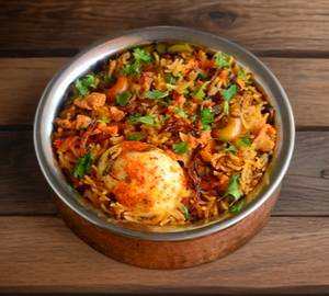Egg Biryani With Raita