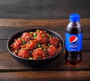 Crispy Nd Crunchy Manchurian Balls+ 1 Small Pepsi