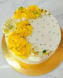 Colourful Rasmalai Pista Cake