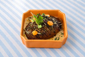 Hasselback Potato Fondue