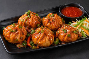 Veg Chilli Momos(full)