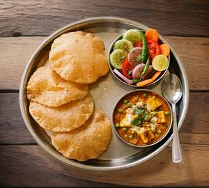Smile Paneer Poori Thali