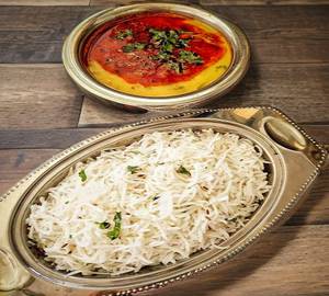 Jeera Rice With Dal Fry
