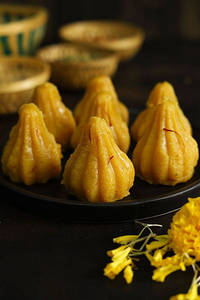 Kesar Coconut Modak