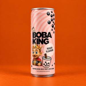 Boba King Peach Juice Can (320ml)