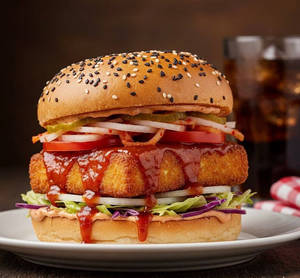 ⁠korean Paneer Burger