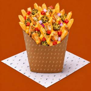Chicken Tikka Loaded Fries.