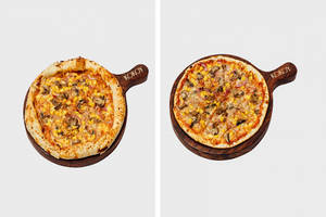 Mushroom & Onion Corn Pizza