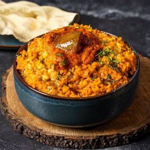 Pappucharu Annam With Aloo Fry