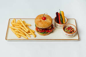 Tex-mex Crunchy Tofu Burger Vegan & Gluten Free