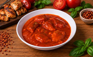 Italian Arrabbiata Chicken Momos