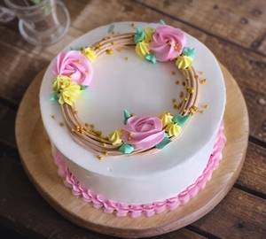 Flower Design Rasmalai Design Cake