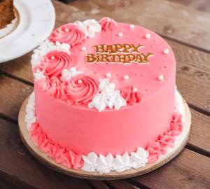 Happy Birthday D Strawberry Cake