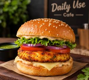 Paneer tikki burger