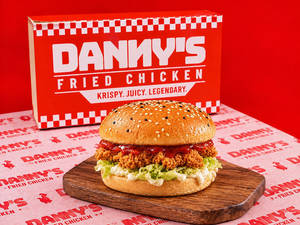 Krispy Indian Hot & Sweet Chicken Burger