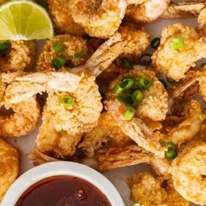 Golden Fried Prawns