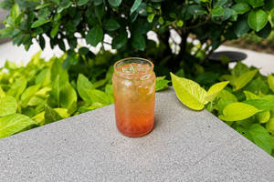 Peach Bubble Burst Boba