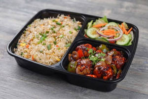 Fried Rice & Chilli Gobi(lite)+ Salad Mini Box