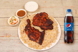 Spicy Al-faham Mandi(half)+ Pepsi/7up(half Liter)