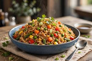 Schezwan veg fried rice