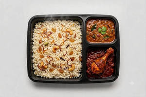 Ghee Rice + Chicken Roast(1 Piece)+raitha Mini Box