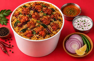 Chicken Boneless 65 Biryani [Small Bucket,2.2 Kg]