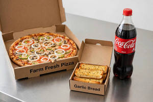 Reg. Farm Fresh + Garlic Bread + Cold Drink @ 20