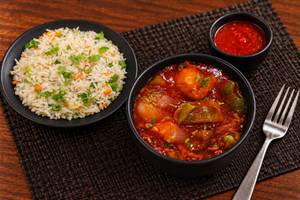 Chilli Paneer Fried Rice Bowl