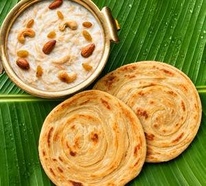 Wheat porotta with semiya payasam 