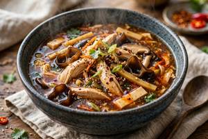 Chicken hot and sour soup