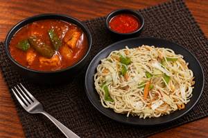 Chilli Paneer Noodle Bowl