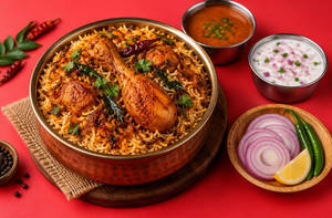 Guntur Chicken Biryani - Serves 1