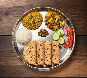 Dal sabzi thali