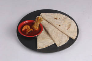 Rice Or Roti (3 Pcs)  Or Paratha (2 Pcs) With Chicken Curry (3 Pcs)