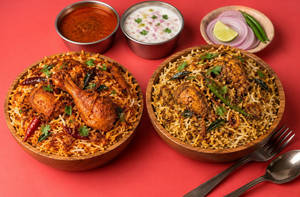 Andhra Chicken Biryani (200 Gms) + Chicken Rayalseema Biryani(200 Gms)