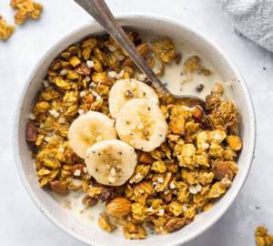Honey muesli banana