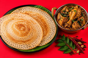 Kal Dosa With Natti Chicken