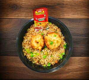 Chicken Fried momos 2pcs with Veg Fried Rice Bowl