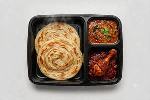 Porotta (2) + Chicken Roast(1 Piece) + Gravy Mini Box