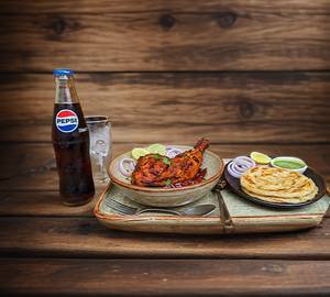 Parotta 2 Pcs +Chicken Grill Quarter + Plain Gravy + Pepsi (250 Ml)
