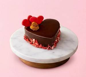 Heart Shaped Dark Choco Berry Bento Cake (2-3 Serves)