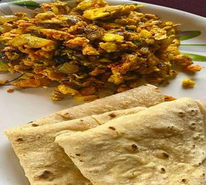 Egg Bhurji + 4 Pcs Roti