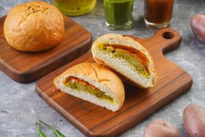 Inverted Vada Pav Sweet Potato