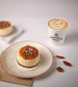 Caramel Pecan Cheesecake with Cinna-me Latte
