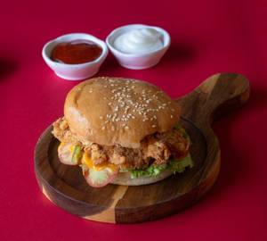 Peri Peri Crispy Chicken Burger