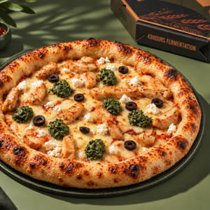 Creamy Grilled Chicken Pizza