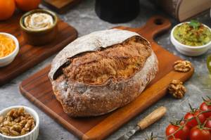 Walnut Cranberry Sourdough Bread