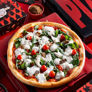 Sourdough Vegan Truffle Burrata Pizza