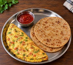 Omlate + 2 Sada Paratha